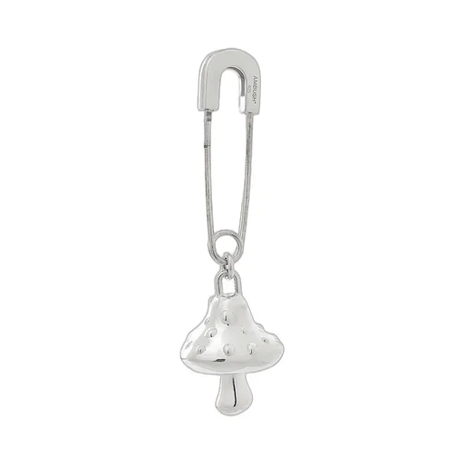 Ambush Mushroom Safety Pin Single Earring