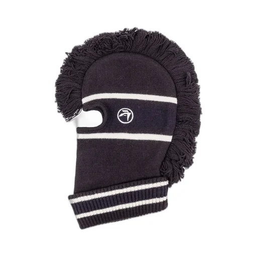 Ambush Logo Embroidered Fringed Knitted Balaclava