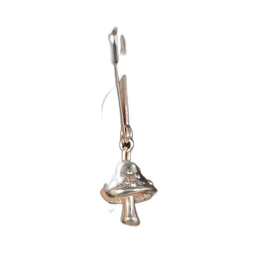 Ambush Mushroom Safety Pin Single Earring