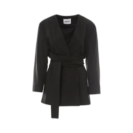 Ambush Waist-Tie V-Neck Blazer