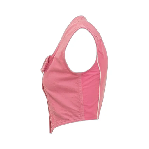Ambush Cropped Sleeveless Denim Top
