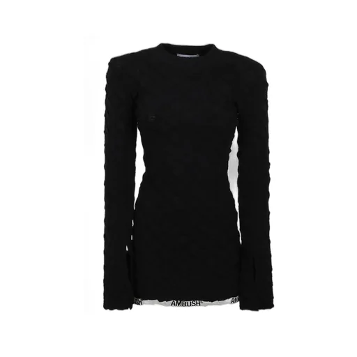 Ambush Logo-Print Crewneck Knit Top
