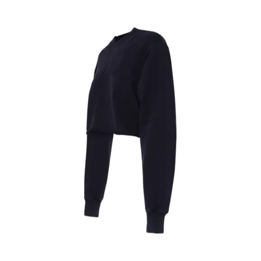 Ambush Logo Embroidered Crewneck Cropped Sweatshirt