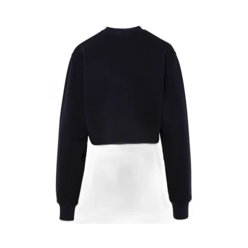 Ambush Logo Embroidered Crewneck Cropped Sweatshirt