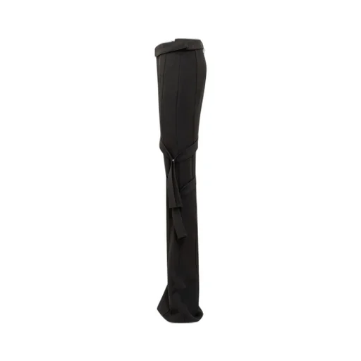 Ambush Strap-Detail Mid-Rise Flared Trousers