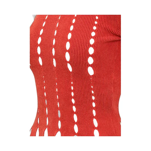 Ambush Cut-Out Long-Sleeved Knitted Top