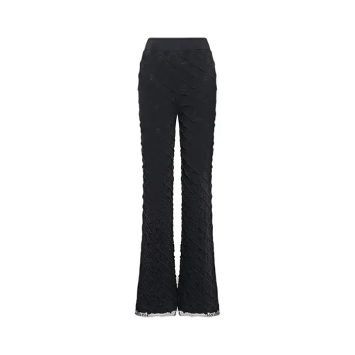 Ambush High-Waisted Monogram Flared Trousers
