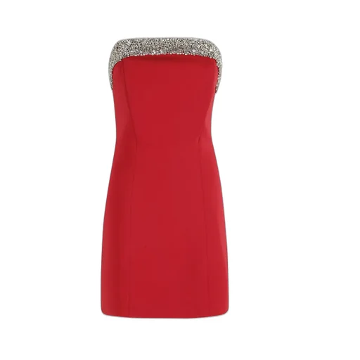 Amen Jewel-Embellished Crepe Dress