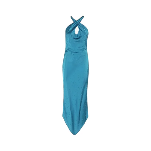 Amen Halter Neck Midi Dress