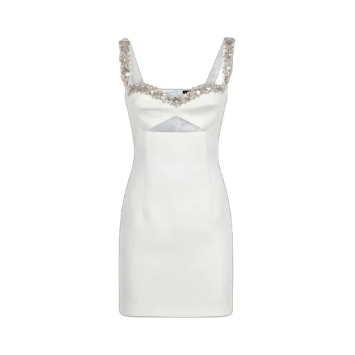 Amen Embellished Strap Sheath Dress