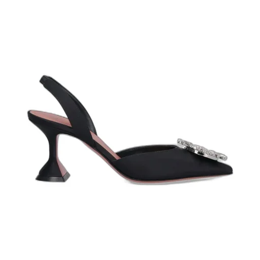 Amina Muaddi Embellished Slingback Pumps