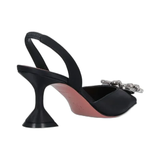 Amina Muaddi Embellished Slingback Pumps