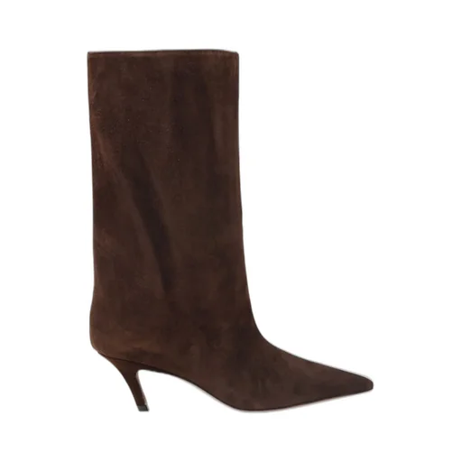 Amina Muaddi Fiona Pointed-Toe Boots