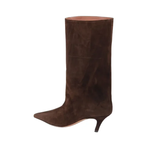 Amina Muaddi Fiona Pointed-Toe Boots