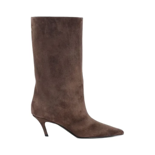 Amina Muaddi Fiona Heeled Slip-On Boots