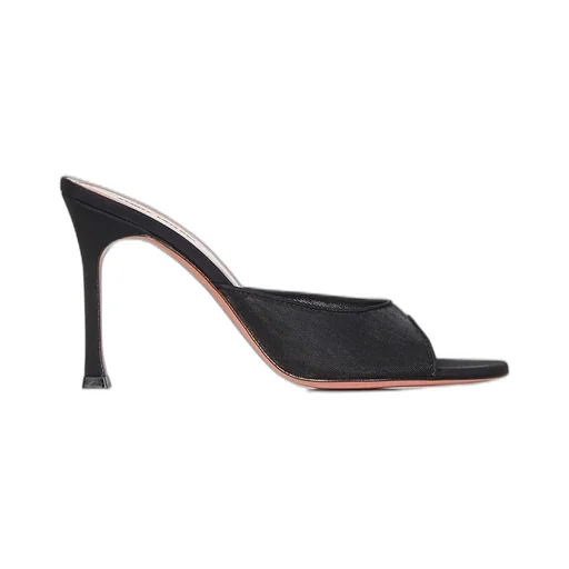 Amina Muaddi Alexa Mesh Open-Toe Sandals