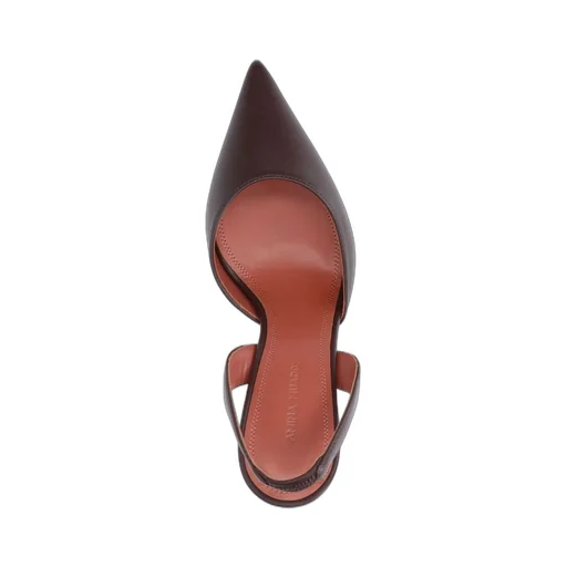Amina Muaddi Holli Pointed Toe Slingback Pumps