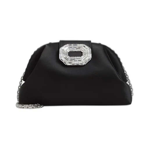 Amina Muaddi Camelia Embellished Clutch Bag