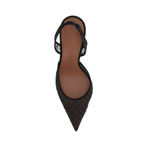 Amina Muaddi Holli Polka Dot Pumps