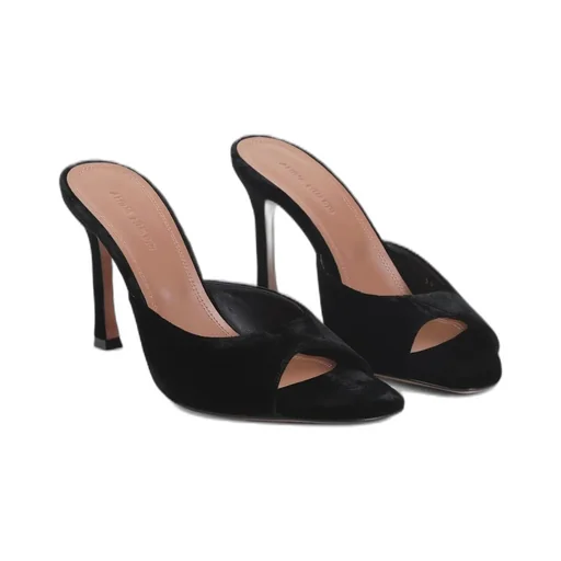 Amina Muaddi Open Toe Heeled Sandals