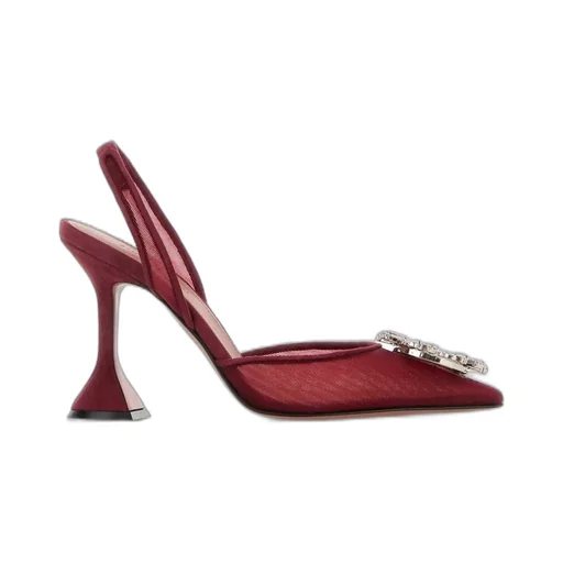 Amina Muaddi Begum Embellished Slingback Pumps