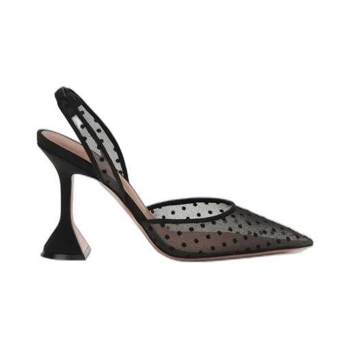 Amina Muaddi Holli Polka Dot Pumps