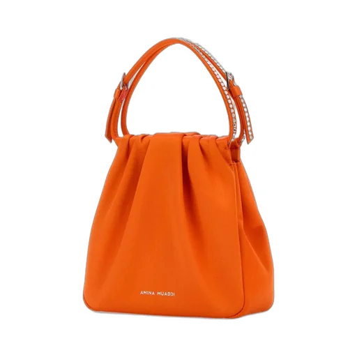 Amina Muaddi Vittoria Embellished Satin Tote Bag
