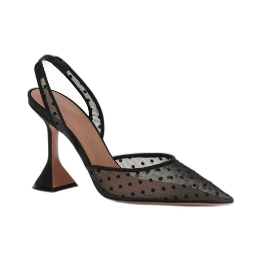 Amina Muaddi Holli Polka Dot Pumps