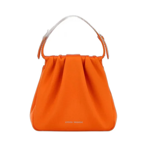 Amina Muaddi Vittoria Embellished Satin Tote Bag