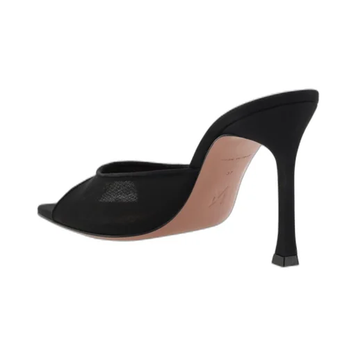 Amina Muaddi Alexa Mesh Slippers