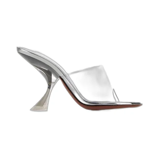 Amina Muaddi Taylor Glass Sandals
