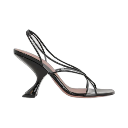 Amina Muaddi Lena Crossover Strap Sandals