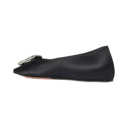 Amina Muaddi Camelia Embellished Flat Ballets