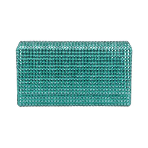 Amina Muaddi Paloma Embellished Chain-Linked Clutch Bag