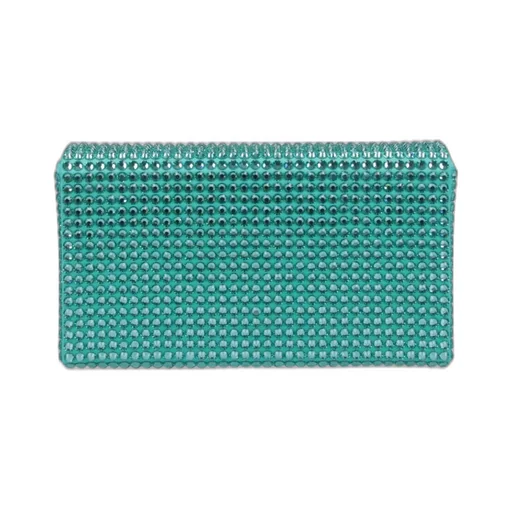 Amina Muaddi Paloma Embellished Chain-Linked Clutch Bag