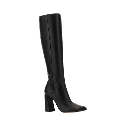 Amina Muaddi Square-Toe Knee-Length Boots