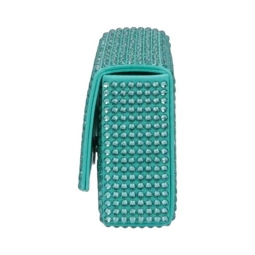 Amina Muaddi Paloma Embellished Chain-Linked Clutch Bag