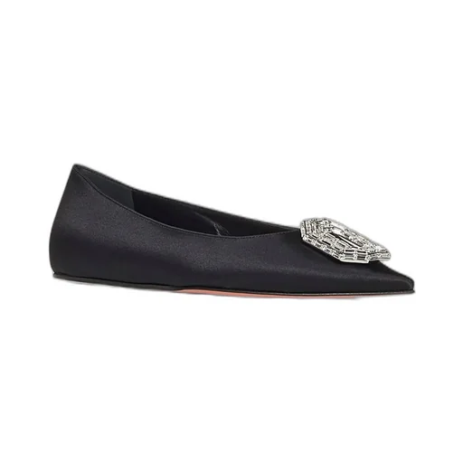 Amina Muaddi Camelia Embellished Flat Ballets