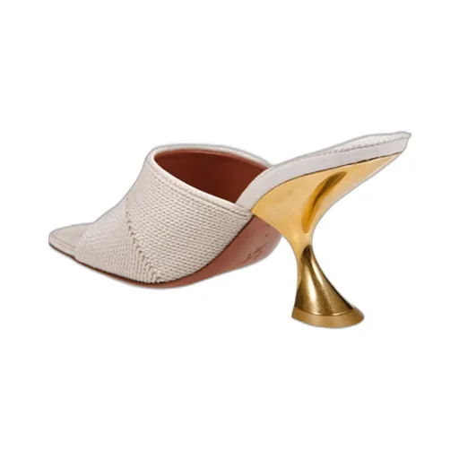 Amina Muaddi Taylor Woven Slippers