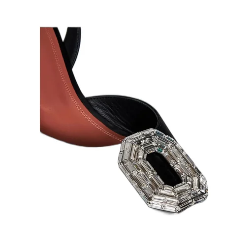 Amina Muaddi Embellished Pointed Toe Pumps
