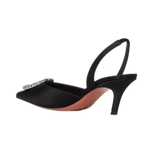Amina Muaddi Embellished Pointed Toe Pumps