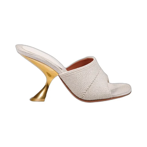 Amina Muaddi Taylor Woven Slippers
