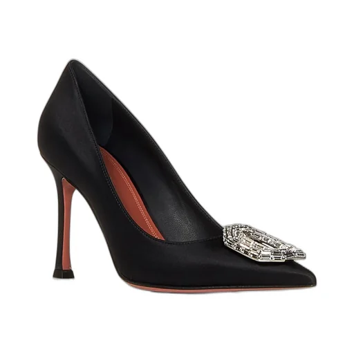 Amina Muaddi Embellished Pointed-Toe Pumps