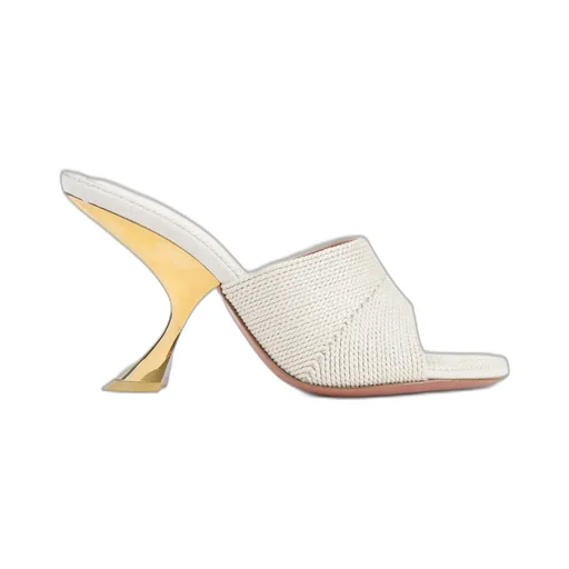 Amina Muaddi Taylor Woven Slippers