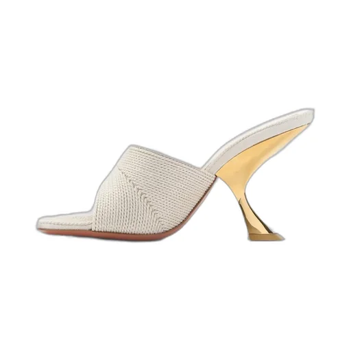 Amina Muaddi Taylor Woven Slippers