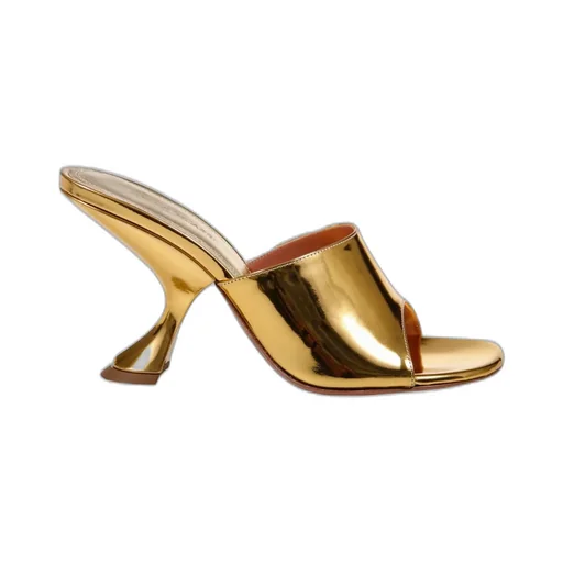 Amina Muaddi Lupita Sculpted Heel Sandals