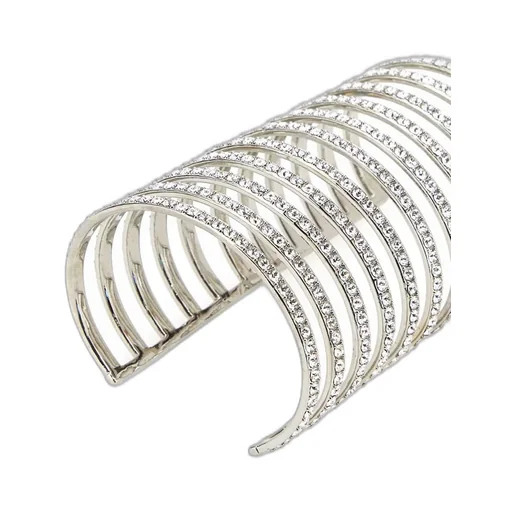 Amina Muaddi Vittoria Open-Cuff Bracelet