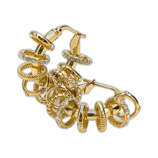 Amina Muaddi Embellished Hoop Earrings