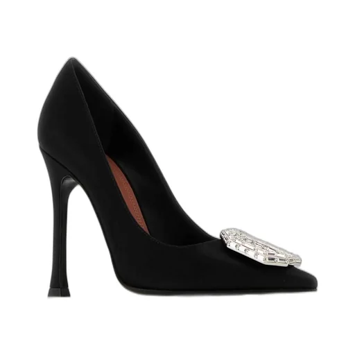 Amina Muaddi Camelia Embellished Pointed Toe Pumps