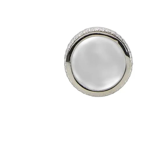 Amina Muaddi Thick Band Crystal Embellished Ring